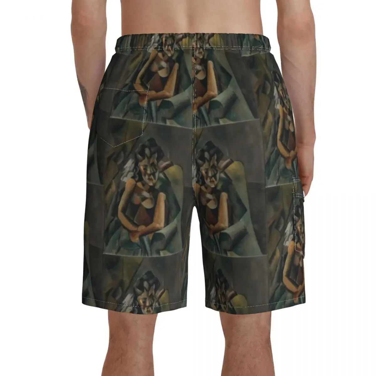 

Picasso Board Shorts Bathing Swimming Trunks Polyester Pattern Men Swim Trunks