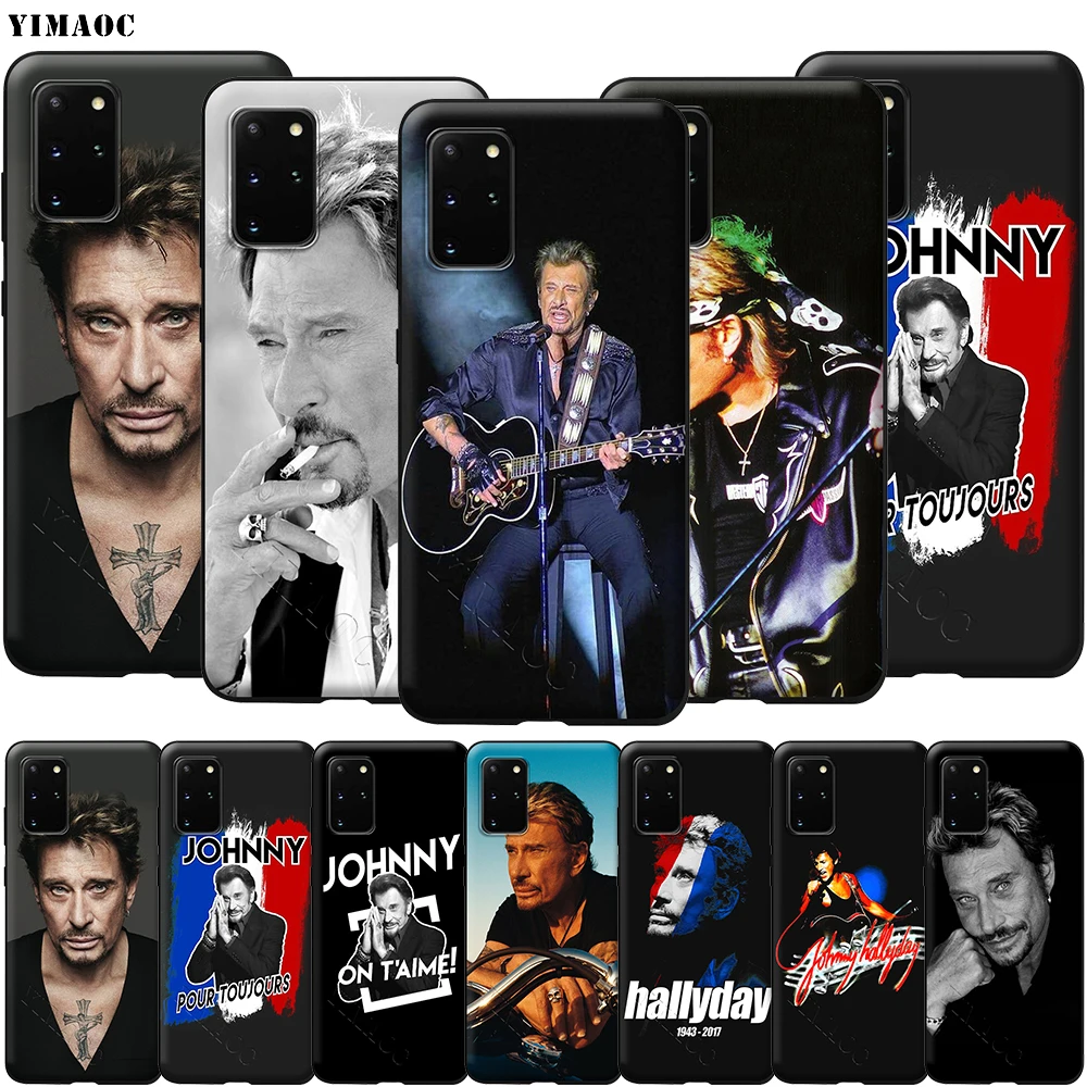 Мягкий силиконовый чехол YIMAOC Johnny Hallyday для Samsung Galaxy S6 S7 Edge S8 S9 Plus A3 A5 A6 Note 8 9|Бамперы| |