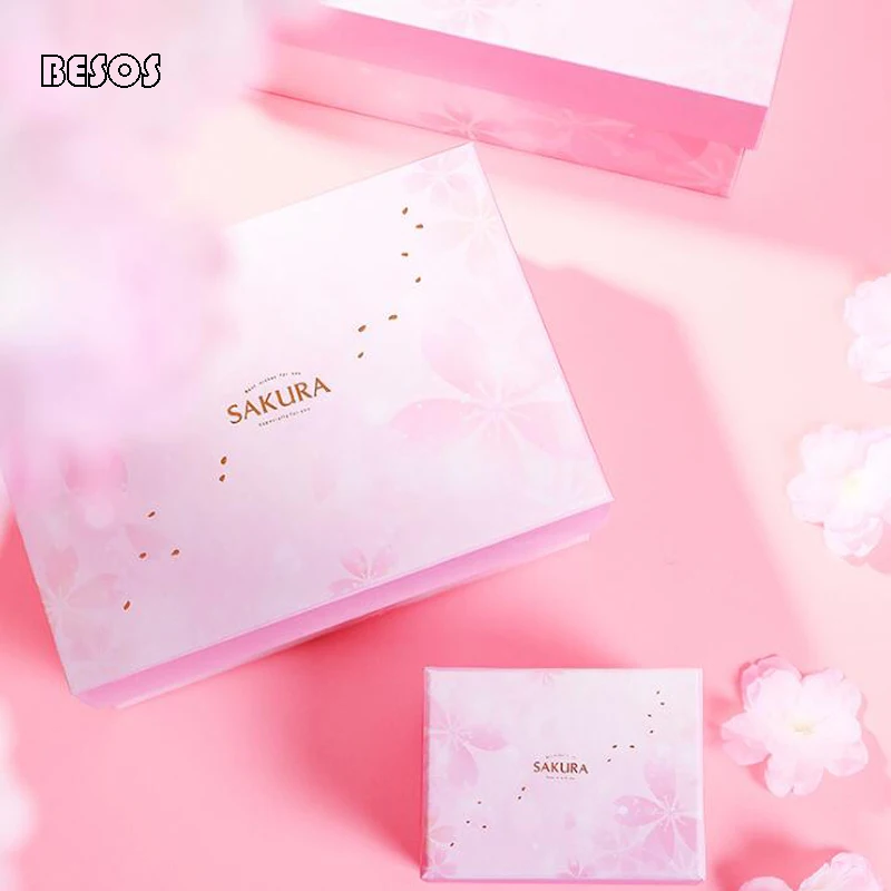 Fashion Dreamy Pink Sakura Holiday Party Underwear Perfume Scarf Lipstick Rectangular Cardboard Paper Gift Box Bag B231D | Дом и сад