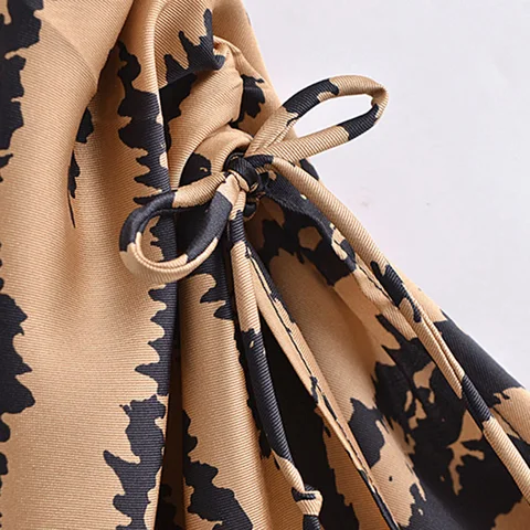 Винтажное платье-миди с леопардовым принтом, женское пикантное плиссированное платье на бретелях-спагетти, женское элегантное вечернее платье