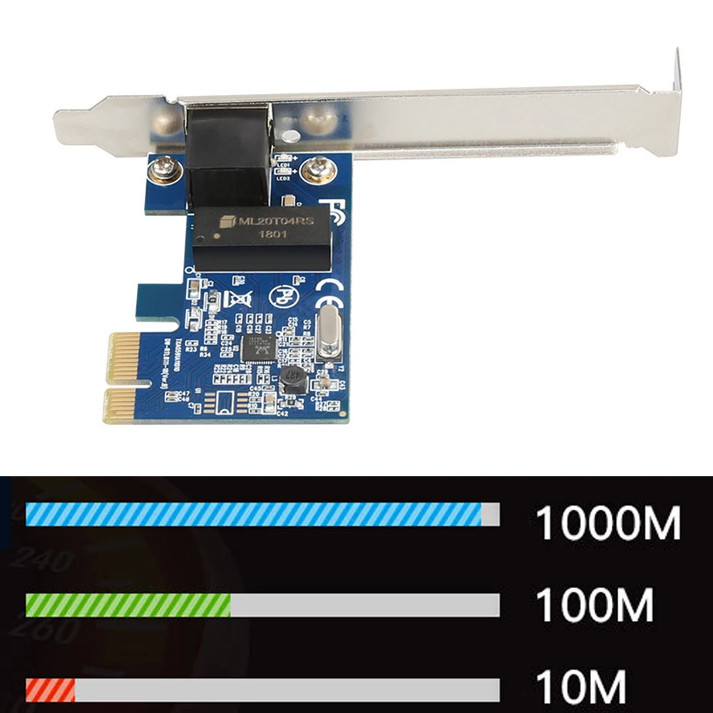 PCI Express 10/100/1000M Gigabit Lan Карта с RTL8111F PCIe 1X Ethernet Сетевая карта адаптера | Компьютеры и