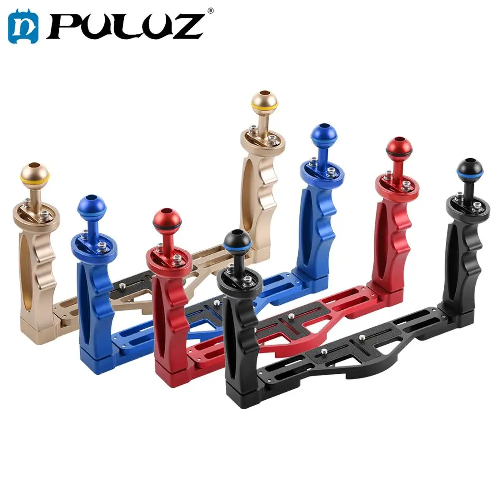 

PULUZ Handle Aluminium Alloy Tray Stabilizer Rig for Underwater Camera Housing Case Diving Tray Mount for GoPro DSLR Smartphones
