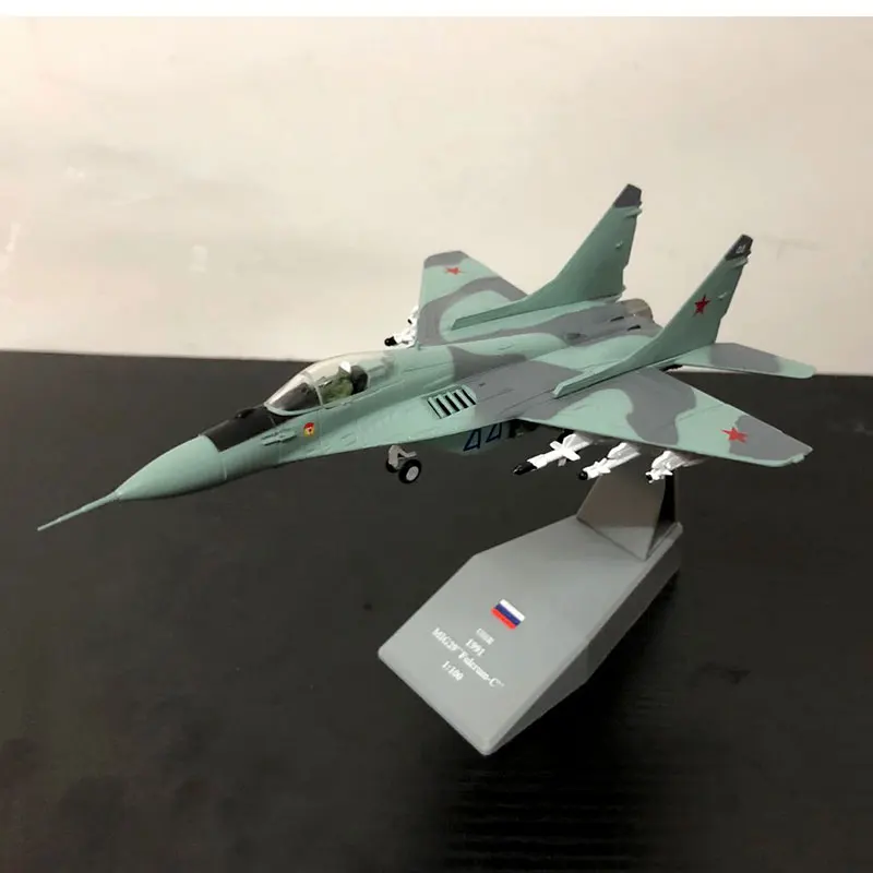 Амер 1/100 весы Россия МиГ-29 истребитель Литье металла военный самолет модель игрушки для сбора/подарок/украшение