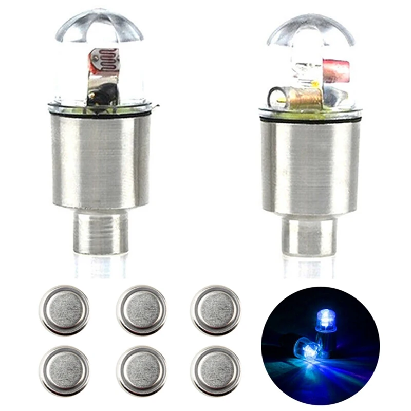 

Колеса автомобиля шин воздушного клапана красный светодиодный светильник заглушки Велосипедные клапаны лампа паровой клапан лампа колеса...