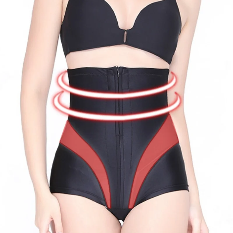 

Women Thin High-Waist Shapers Breasted Zipper Pants Postpartum Buttocks Body Shaping Panties Women's Intimates New Arrival