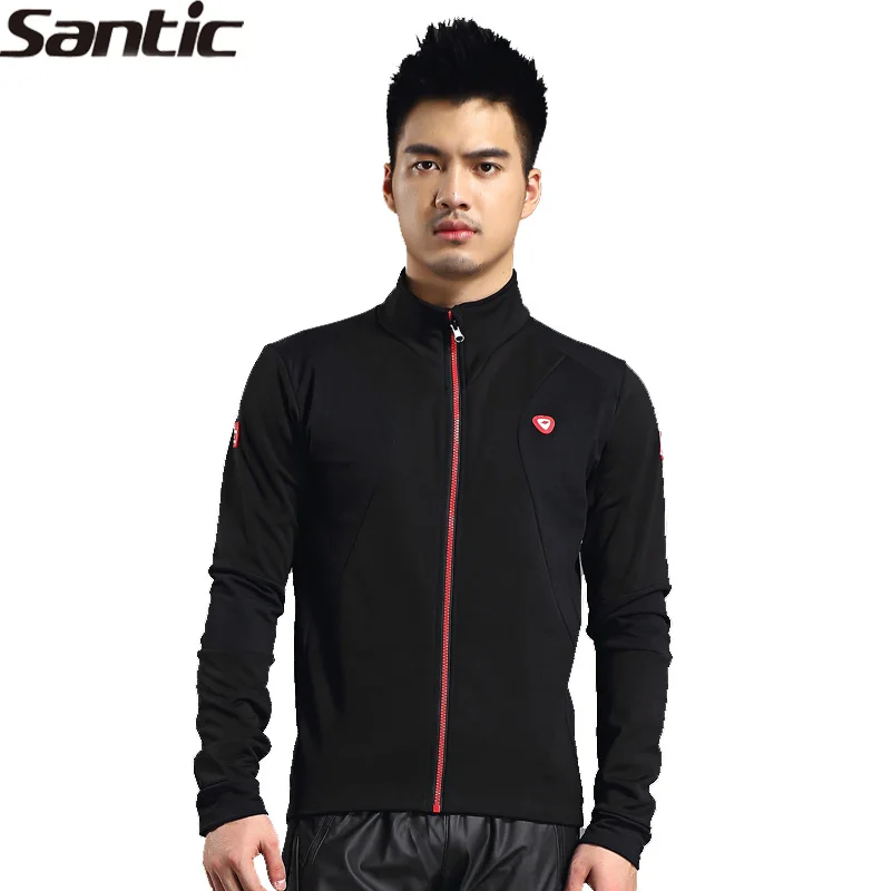 Мужская зимняя велосипедная куртка SANTIC с длинным рукавом и защитой от УФ-лучей |