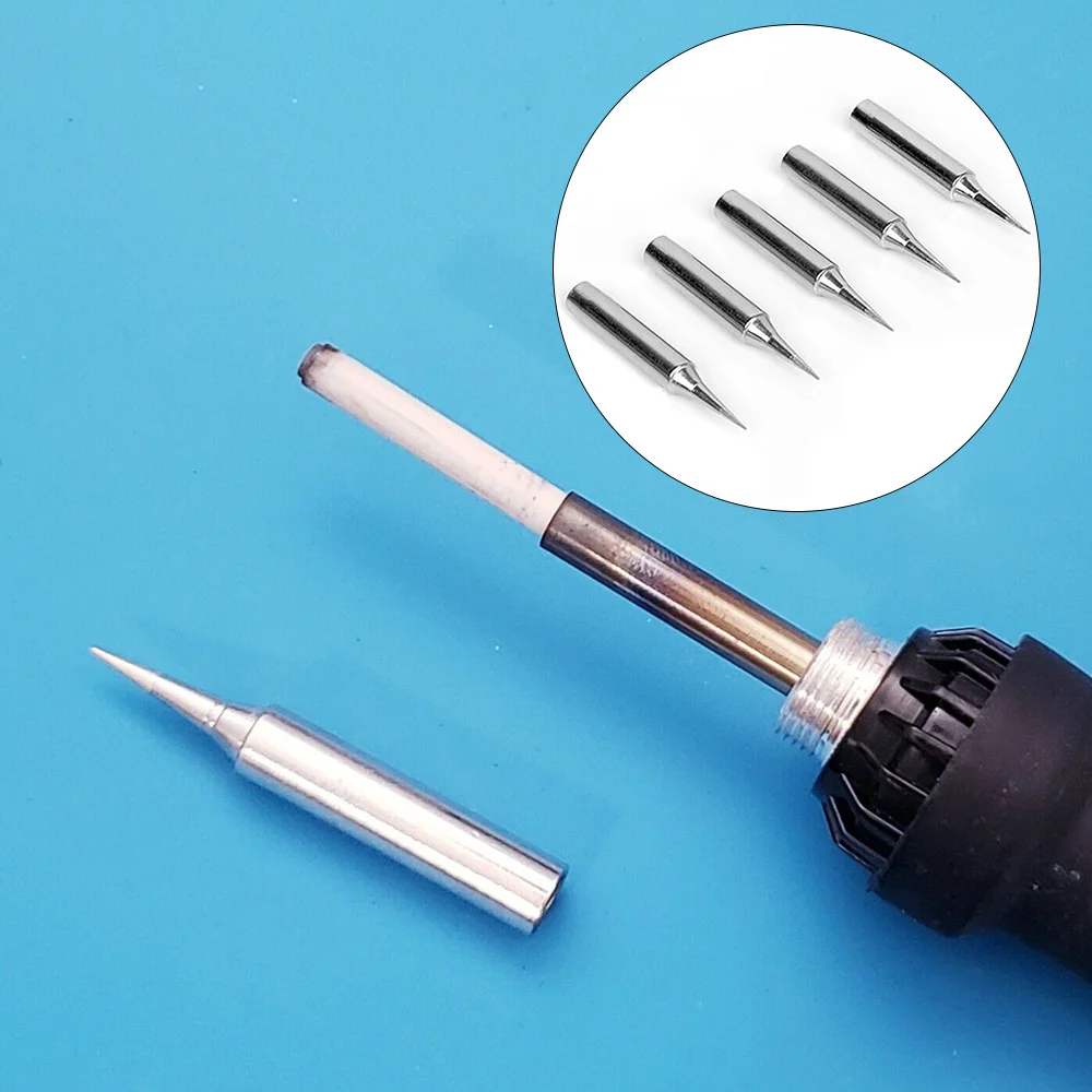 

5pcs DIY Electric Soldering Iron Replacement Tips Lead Free Solder Iron Head For Soldering Welding Repair Station And Kit 2020