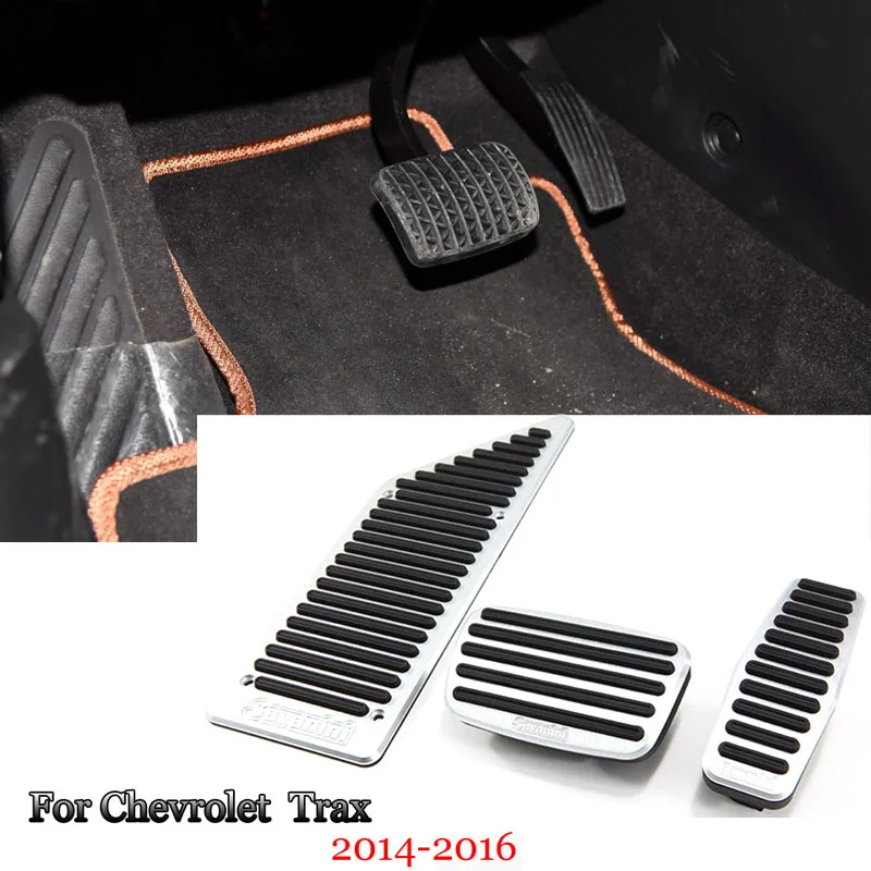 

Alloy Accelerator Gas Brake Footrest Pedal Plate Pad Cover Fit For Chevrolet Trax 2014-2016 AT