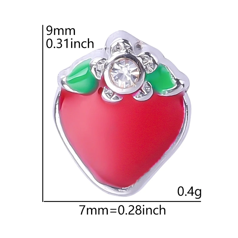 Подвески в виде клубники 20 шт./лот Плавающие для памятного кулона ожерелья