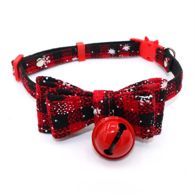 Рождественский ошейник для кошек с колокольчиком маленьких собак щенков