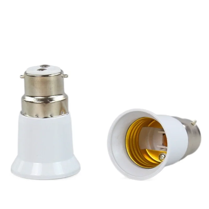 

1PCS B22 to E27 Lamp Holder Converters Fireproof Material Socket light Bulb Base type Adapter For Home Lighitng Accessories