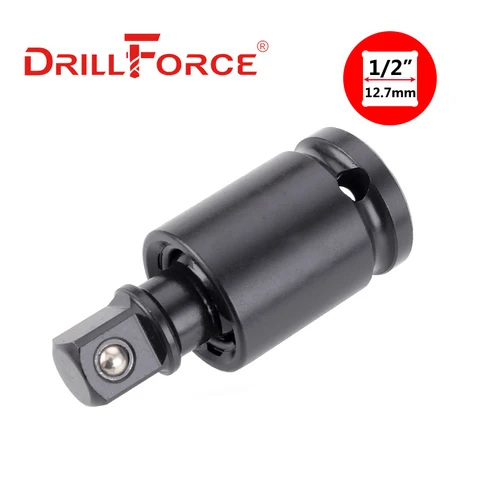 Drillforce ударный универсальный шарнир 1/4 дюйма 3/8 дюйма 1/2 дюйма 3/4 дюйма 1 дюйм привод 360 градусов хромированный молибденовый Трещоточный ключ торцевой адаптер