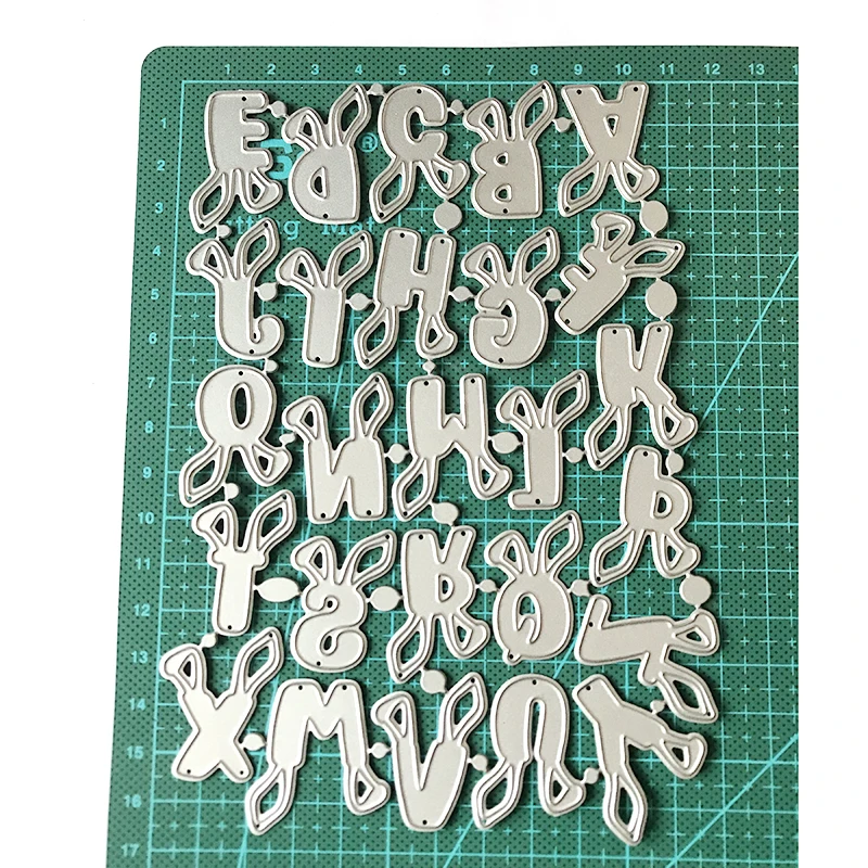 

MEET HUANG Easter Bunny Alphabet Metal Cutting Dies Craft Dies Scrapbook Card Making Album Embossing Stencil Die Cut Decoration