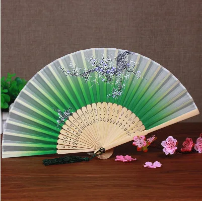 В национальном таможне женский вентилятор детский веер складной антикварный