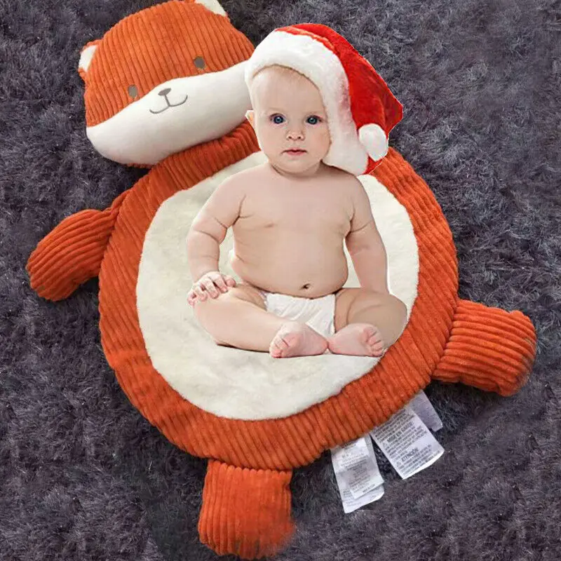 Elephant Fox Sheep Baby Cribs Doll Plush Mat Crawling Sleeping Cushion Stuffed Animals | Игрушки и хобби