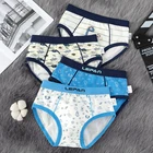 Трусы-шорты для мальчиков, хлопковые, эластичные, лето 2021 г., OKU203031