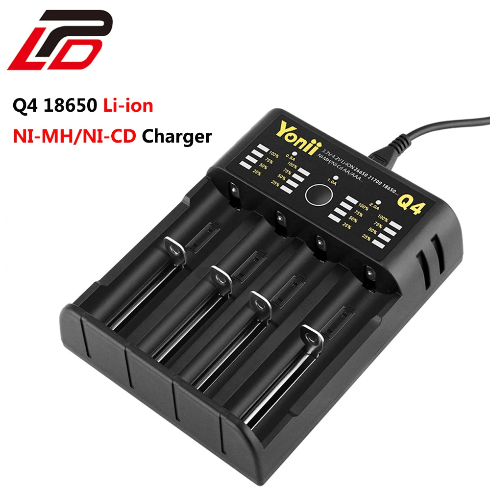 18650 В4 аккумуляторное зарядное устройство умное со светодиодным индикатором для