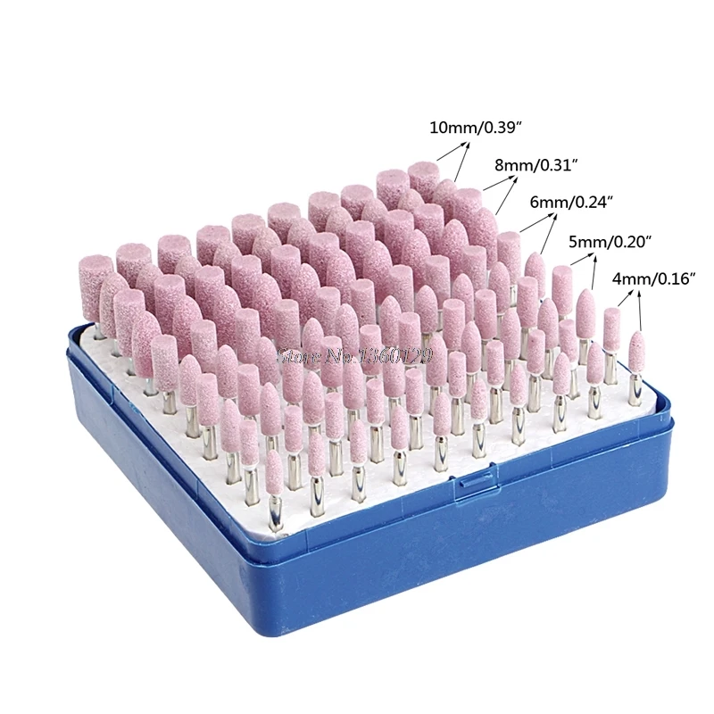 

2019 Abrasive Stone Points Electric Polishing Grinding Head Wheel Tool Kit 100 pcs/SET Whosale&Dropship