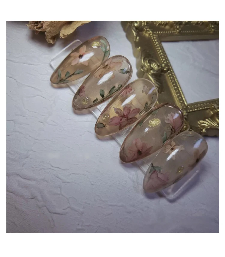 1 шт. Ретро Винтаж акценты ультратонкий переводные наклейки для ногтей цветы