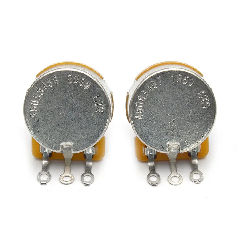 cts töpfe melden sie eine oder linear 250k500k messingaluminium welle volumen ton potentiometer für elektrische gitarren free global shipp