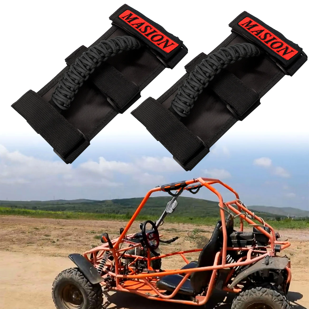 Универсальный тройной ремешок рулонная рукоятка для ATV UTV RZR Polaris автомобильный