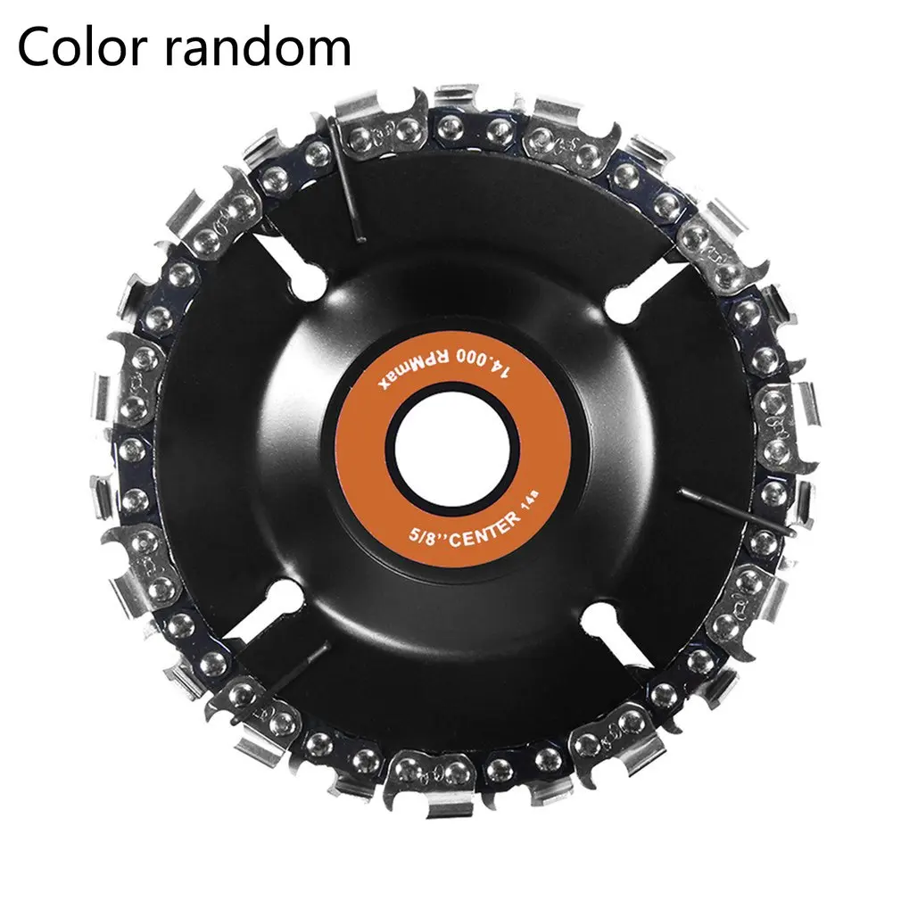 

Grinding Chain Wheel 4 Inch Chain Plate Angle Grinder Sprocket Wood Carving Plate Black Disc Angle Grinder With Chain Plate