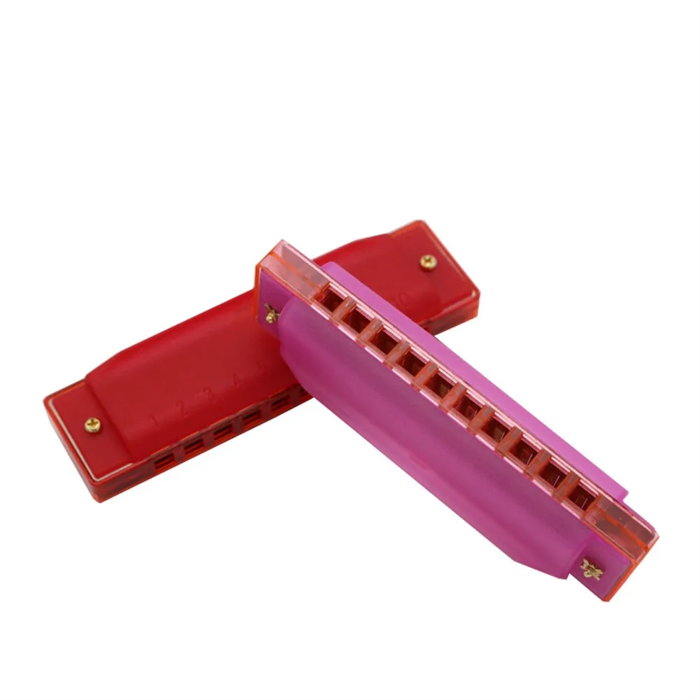 

Translucent 10 Holes Harmonica Mouth Organ Blues Key Of C For Children Harmonica Beginner Use Children Gift Musical Instruments
