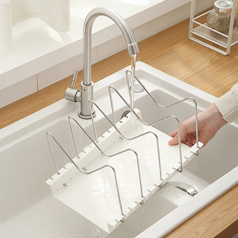 Аккуратный держатель крышки кастрюли Органайзер стойка для хранения сковороды