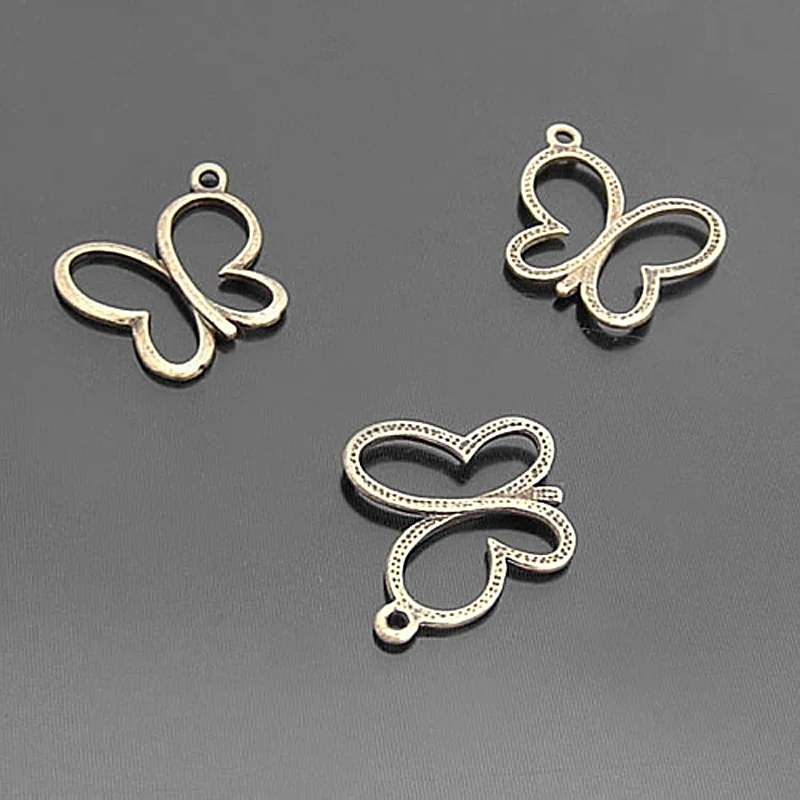 

(21101)30PCS 18x16MM Antique Bronze Zinc Alloy Butterfly Charms Pendants Diy Jewelry Findings Accessories Wholesale
