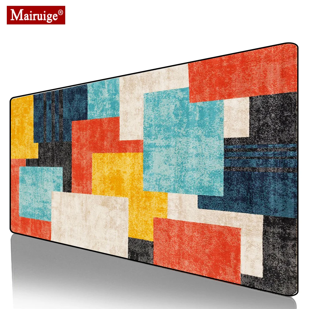 

Colorful Rectangle Persian Rug Mouse Pad XXL Gamer Desk Mat Large Keyboard Pad Gaming MousePad 90x40cm for Laptop Table Pads