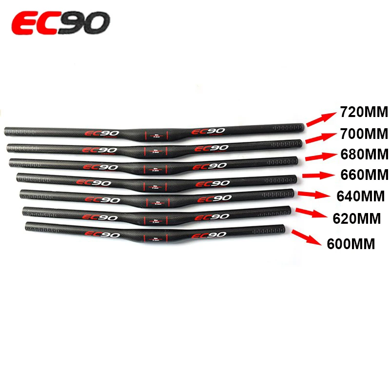 Полностью углеродный горный велосипедный руль ультралегкий 3K плоский стержень