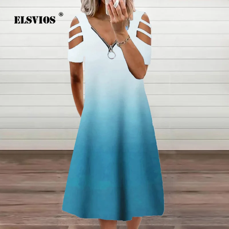 

Женское асимметричное платье, летнее элегантное асимметричное платье средней длины с цветочным принтом, на молнии, с V-образным вырезом