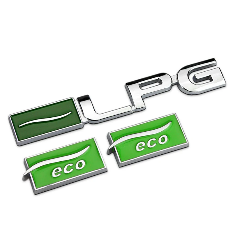 Серебристо зеленый качество металлическая хромированная LPG эко стайлинга