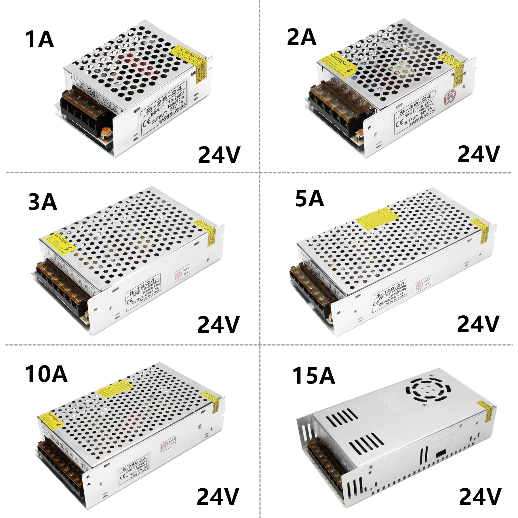 High-quality DC 24V led Strip light Power to Adapter AC100-240V 1A 2A 3A 5A 10A 15A Supply | Лампы и освещение