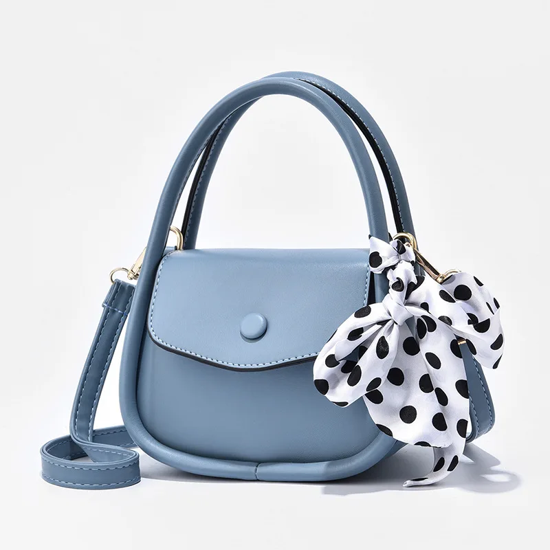 

Женская сумка через плечо, из мягкой кожи, синего цвета