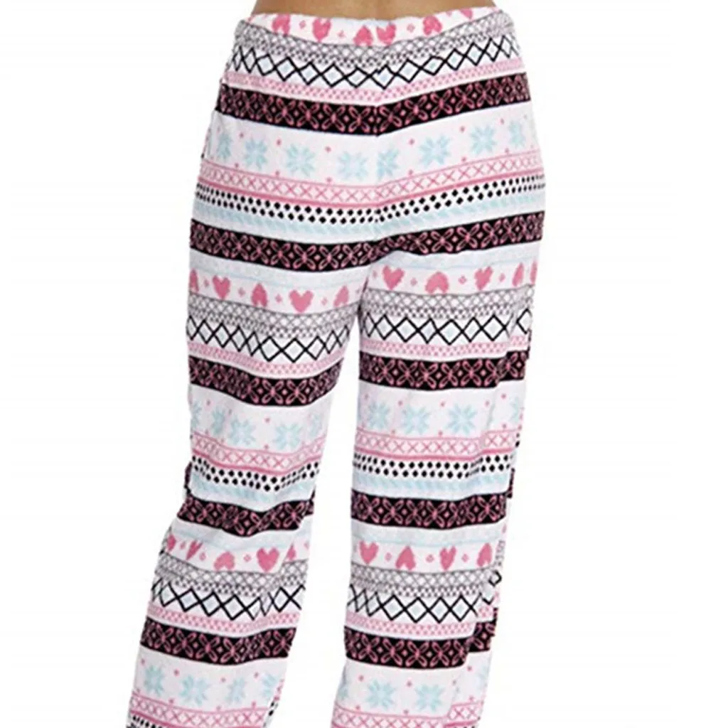 Новинка Женская обувь на шнуровке Длинные брюки женские рождественский