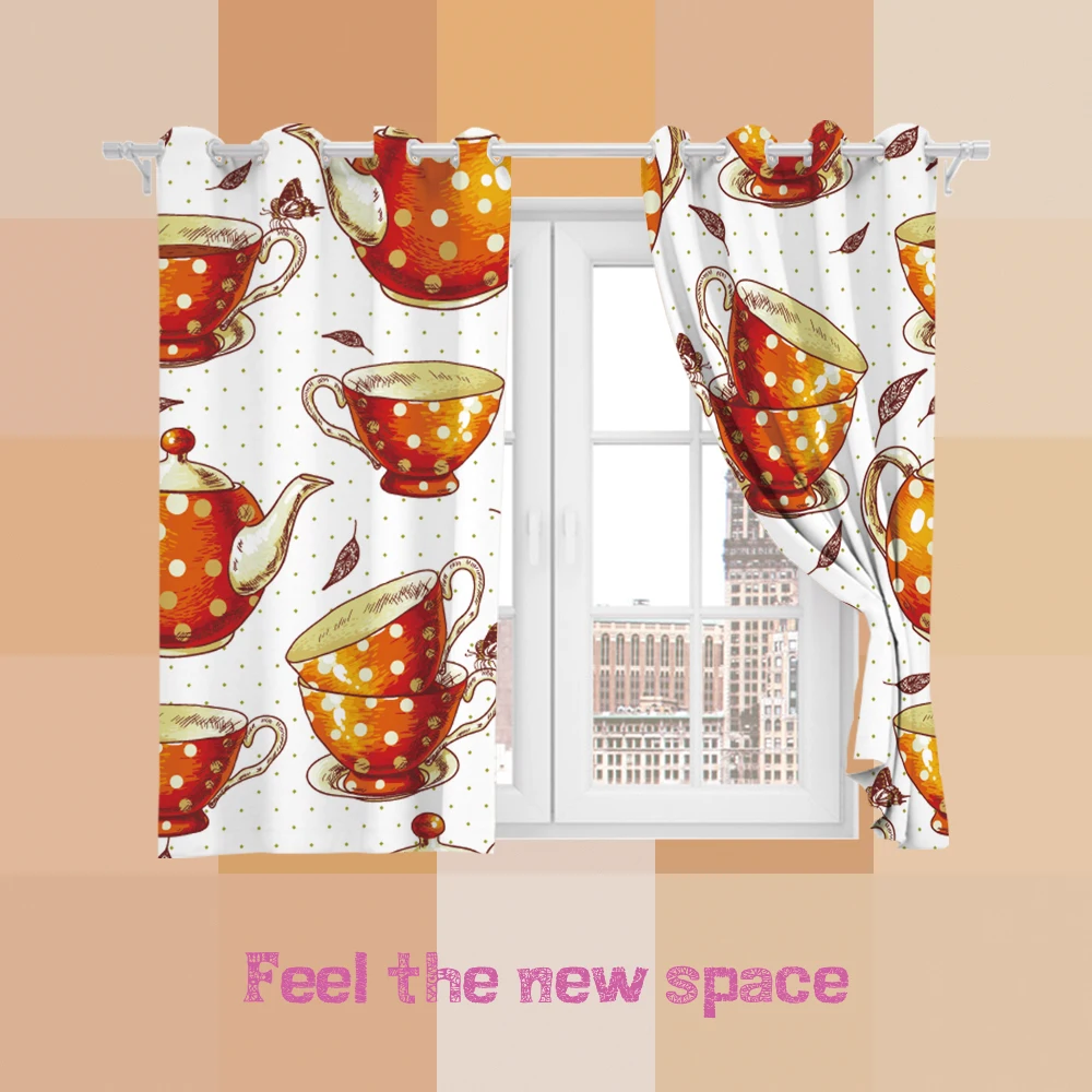

Perforated Hook 3D Blackout Curtains Modern Fashion Lovely Custom Full Blackout Sunscreen Windows Bedroom Living Room Decoration