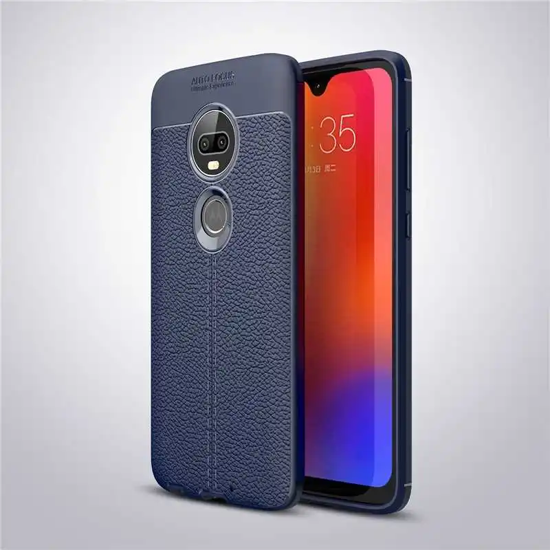 Противоударный мягкий чехол с рисунком Mokoemi для Motorola Moto G7 G6 G5s G5 Play чехол для Motorola Moto G7 G6 Plus чехол для телефона - Цвет: Navy Blue