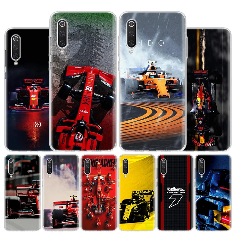 

For Formula 1 Phone Case For Xiaomi Poco X3 GT X5 X4 NFC M4 Pro M3 M2 F3 F2 F1 Mi Note 10 A3 A2 Lite A1 CC9E Fundas Case For Xia
