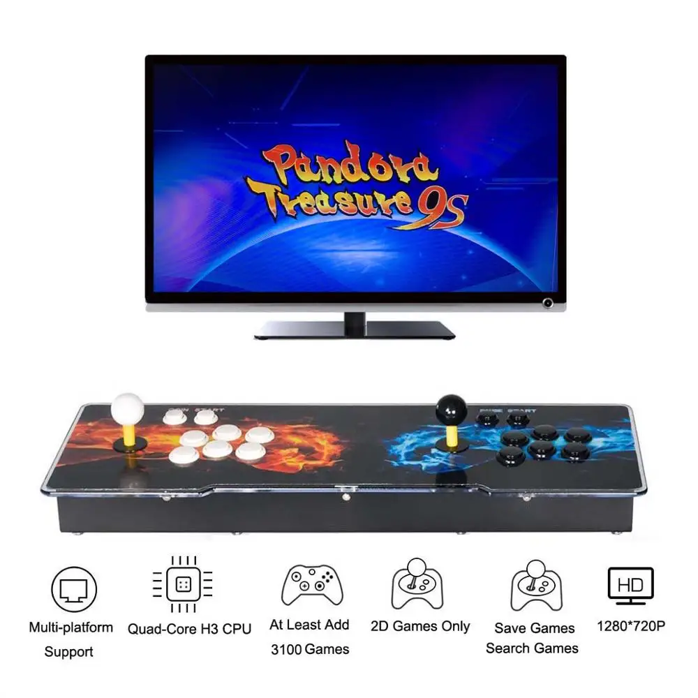 3D Pandora 7 2327 в 1 аркадная видеоигра консоль 1920x1080 Full HD 2 игрока аркадная машина Поддержка TF карты, чтобы добавить больше игр - Цвет: Fists