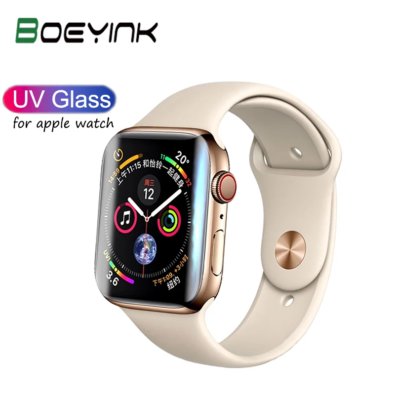 Закаленное стекло BoeYink для Apple Watch 4 3 2 1 Защитная пленка экрана серии i 38 мм 40 42 44