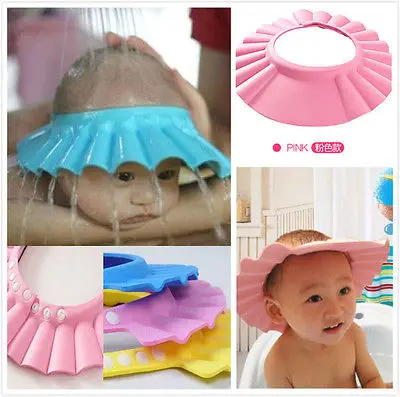 

Cute Toddler Shampoo Shower Bathing Protect Soft Cap Hat Baby Infant Bath Safe Gift adjustable Baby shampoo hat Top Selling