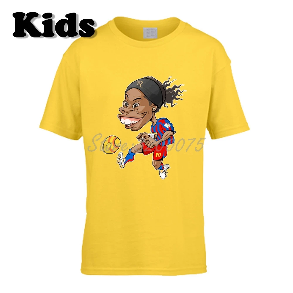 Детская футболка с героями мультфильмов Ronaldo De Assis Moreira Бразилия Барселона