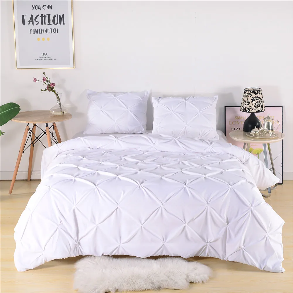 

3-piece Duvet Cover Set 100% Washed Microfibre Ultra-soft Quilt Cover Breathable Duvet Pillowcase Zip Seal Bedding Set King Size