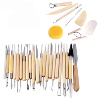 30pcs pottery tools kit clay sculpting tool set modeling carving wooden ceramic craft sculpture paint art projects supplies tool
