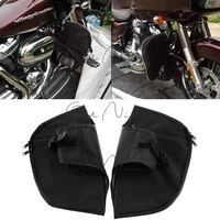motorcycle black soft lowers leg elephant ears warmer chaps for harley touring road king electra street trike flhr 1980 202