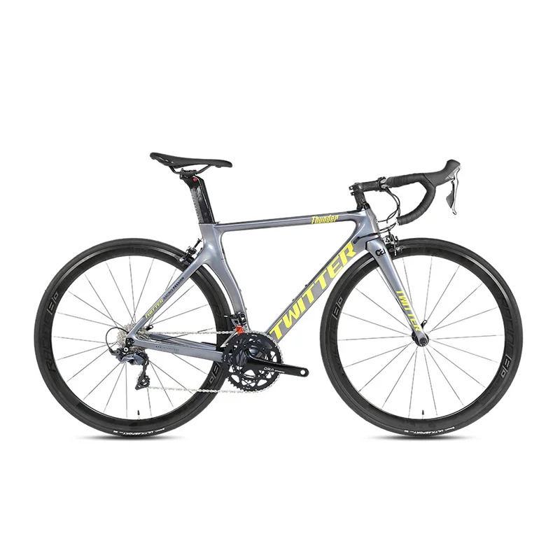 

TWITTER Thunder-C brake with 700C Carbon Fibre bicycle RS-22S carbon wheel T800carbon fiber frame road bike 50cm race road bike