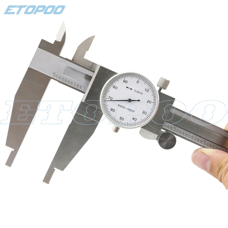 0-300mm 12inch Dial calipers 0.01mm High precision stainless steel vernier with table caliper 0..001&quot dial gauge | Инструменты