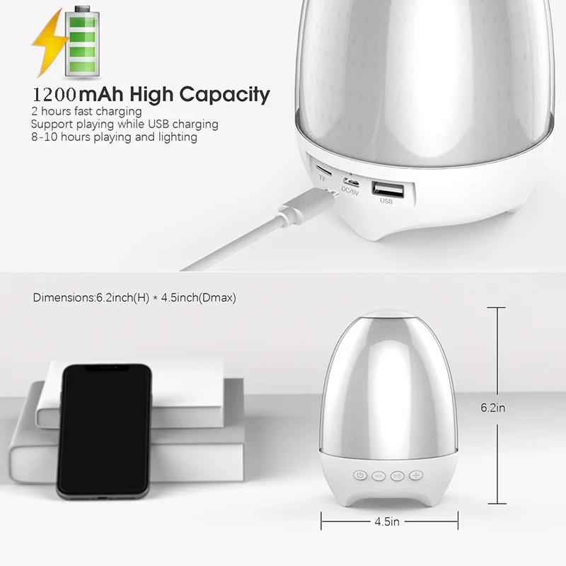 2021 New Night Light Bluetooth Speaker LED Dazzling Lights Audio Galactic Star Pattern Rechargeable Portable | Электроника