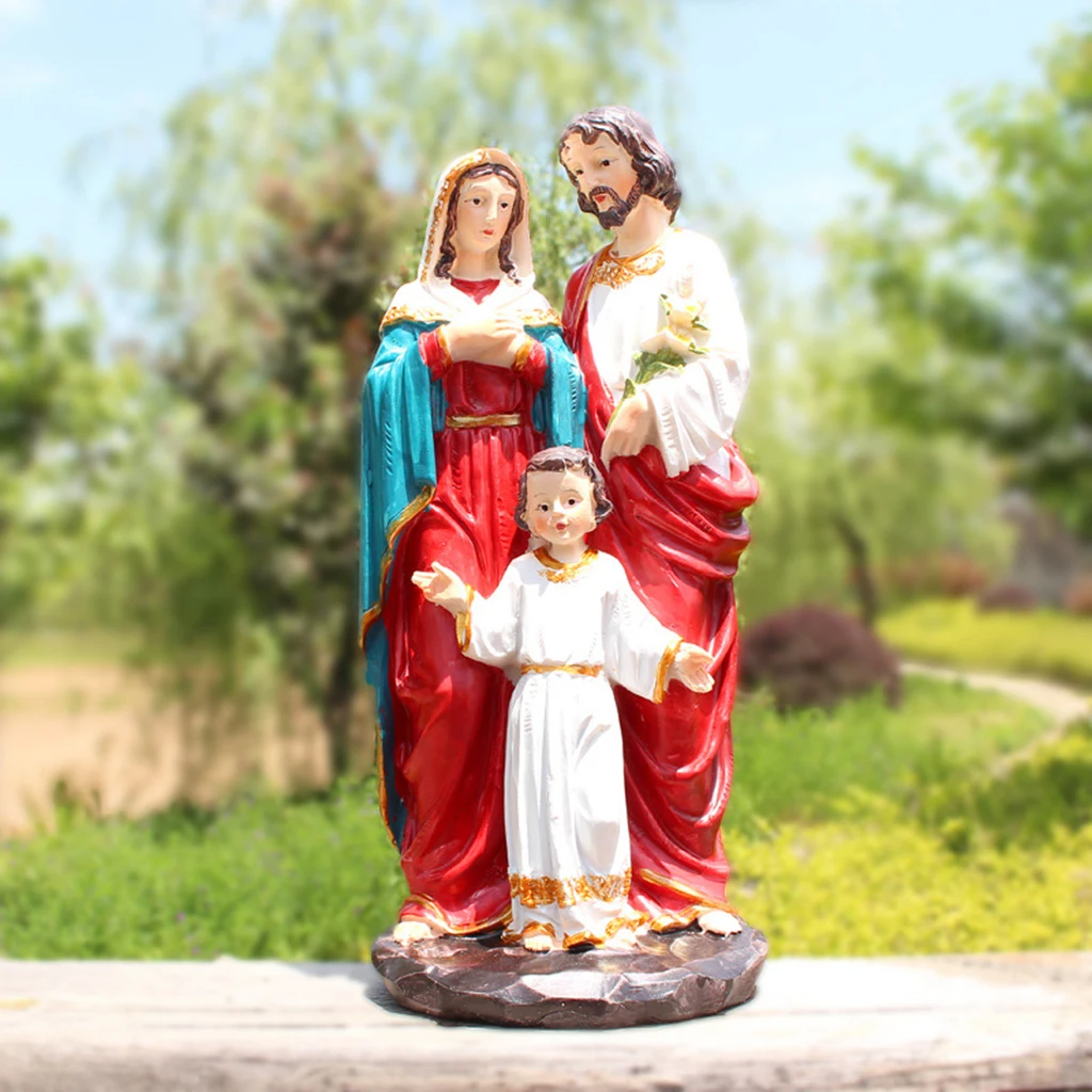 

Holy Family Statues Figure Jesus Christ Figurine Catholic Church Deocor